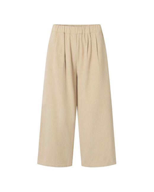 Black Crane Natural Corduroy Trousers