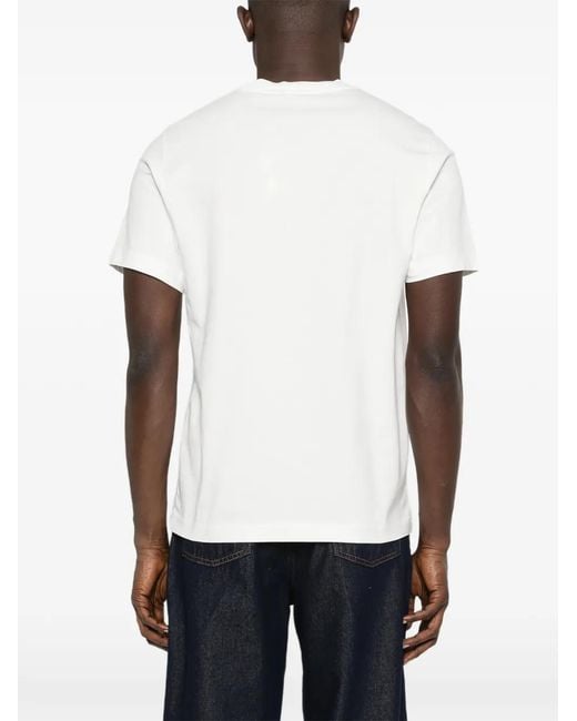 Autry White Logo-Print T-Shirt for men