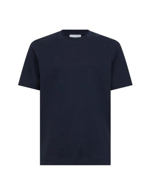 D4.0 Blue Crew-Neck T-Shirt for men
