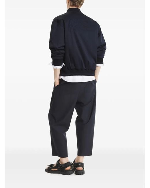 Maison Kitsuné Blue Light Teddy Bomber Jacket for men