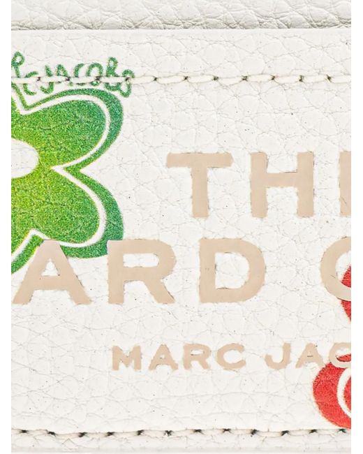 Portacarte The Wild Daisy A Fiori di Marc Jacobs in White