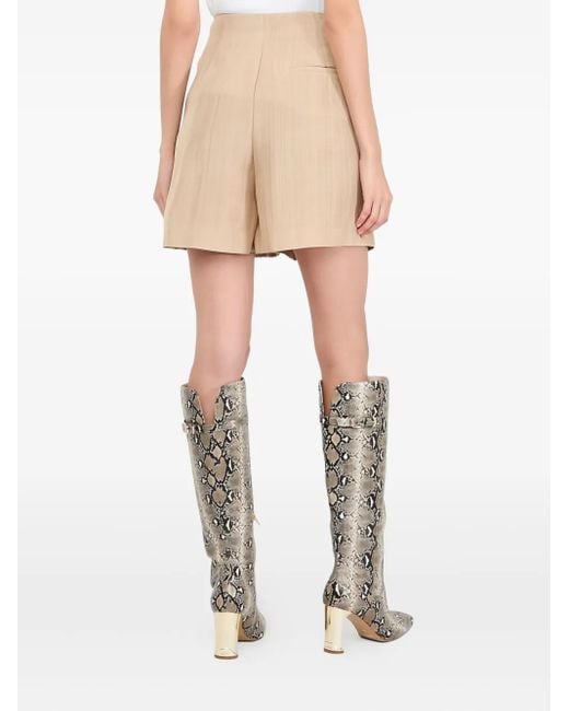 Liu Jo Natural Pleated Shorts