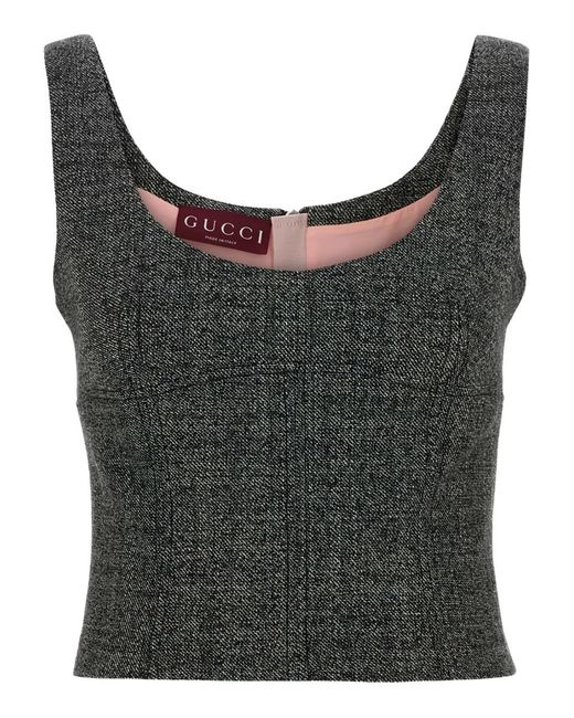 Gucci Trainingstop Met Ritssluiting in het Gray