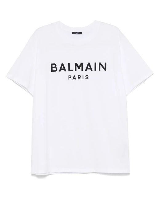 T-Shirts Balmain de hombre de color White