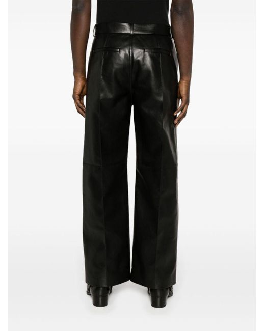 Pantalones anchos Dax de talle medio Nanushka de hombre de color Black