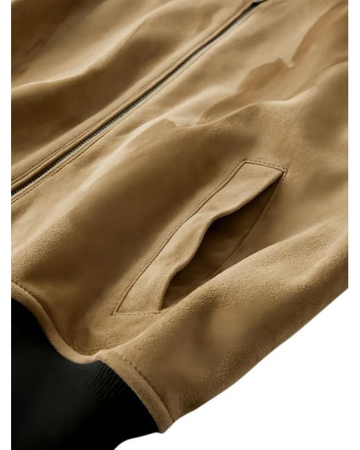 Belstaff Natural Zip Fastening Bomber Jacket