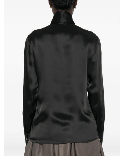 Khaite Black Ivy Button-Fastening Long-Sleeve Shirt