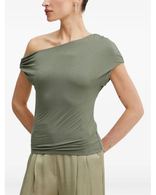 Guess Green One-Shoulder Top