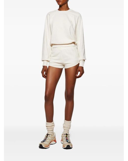 ÉTERNE White Sonny Raglan-Sleeve Sweatshirt