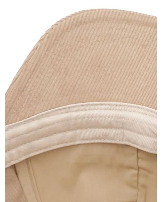 Twinset Natural Corduroy Baseball Cap