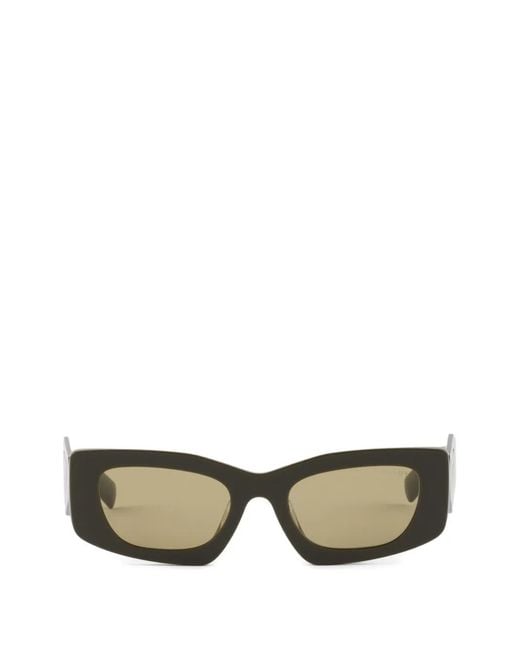 Prada Green Sunglasses With Triangle Logo