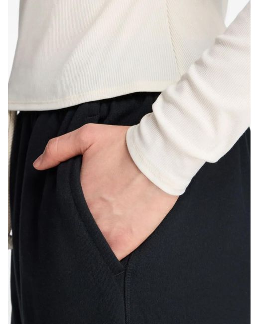 New Balance White Ribbed-Knit Long-Sleeve T-Shirt
