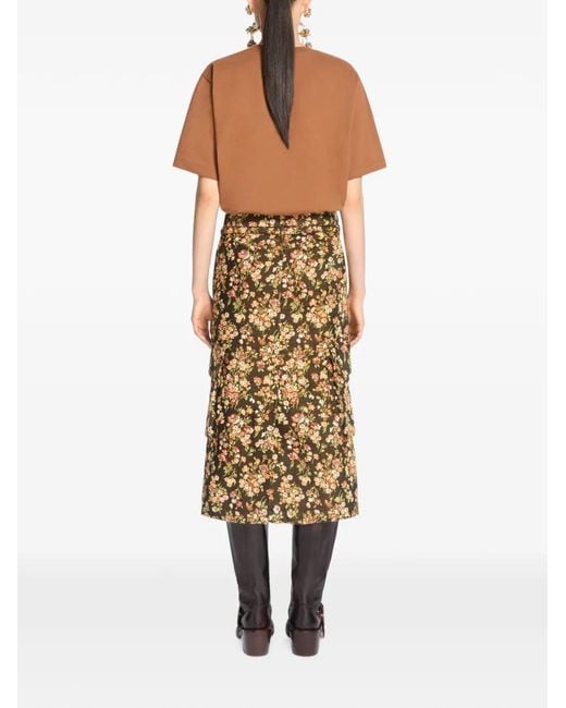 Dries Van Noten Brown Regular-Fit Cotton T-Shirt