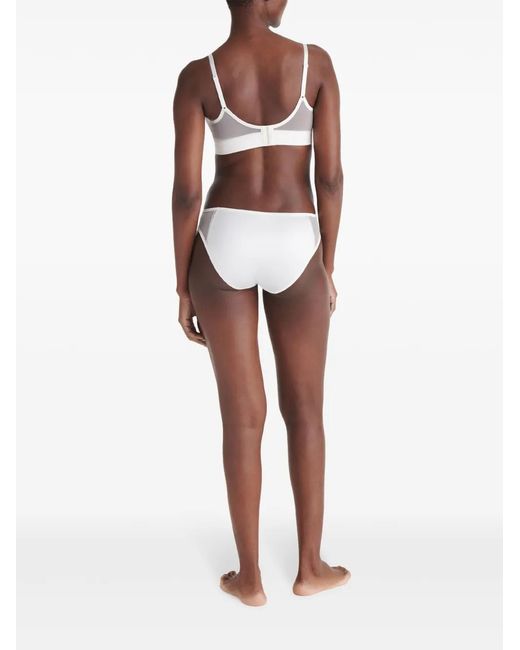 Eres White Muse Crop Top Bra