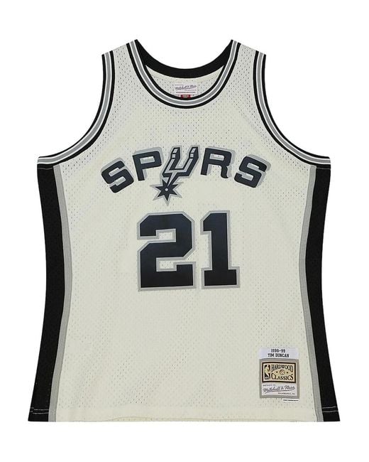Mitchell & Ness Gray Spurs 1998 "Tim Duncan Tank Top for men