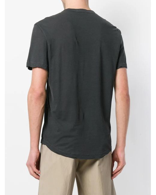 James Perse Black Crew-Neck T-Shirt for men