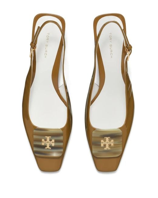 Tory Burch Metallic 55Mm Georgia Slingback Pumps