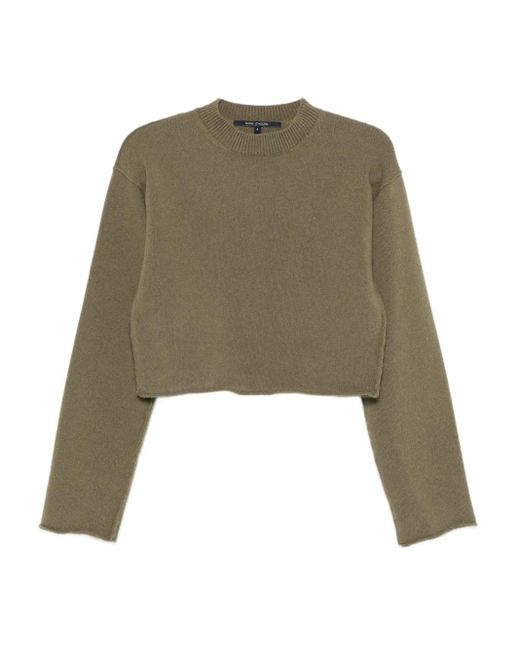 Maglione Crop Metsu di Sofie D'Hoore in Green