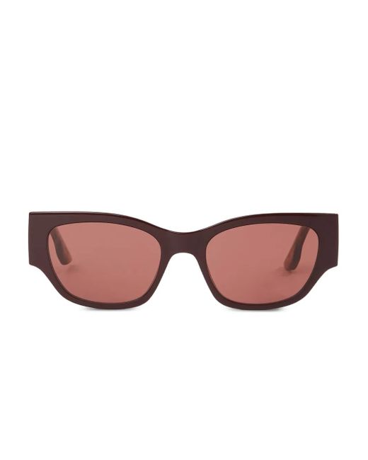 Karl Lagerfeld Pink Logo Rectangular Sunglasses