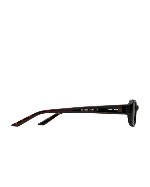 Gentle Monster Black Halo T1 Square-Frame Sunglasses
