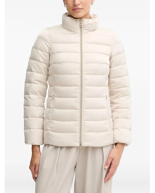 Geox Natural Bettanie Texture-Collar Padded Jacket
