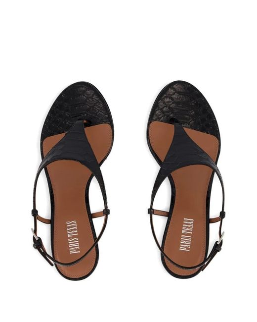 Paris Texas White Nina Leather Sandals