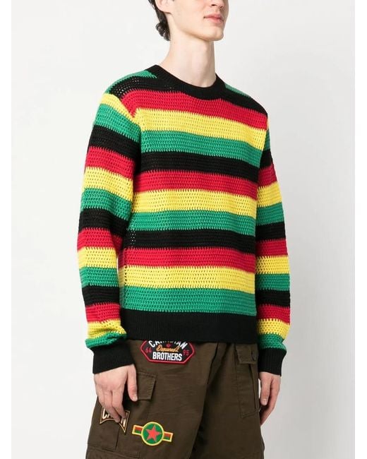 DSquared² Green Virgin-Wool Jumper for men