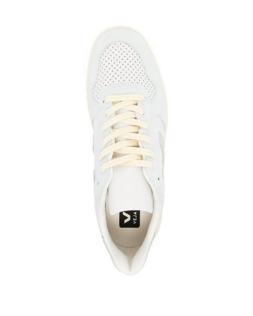 Veja White V-10 Chromefree® Leather Sneakers for men