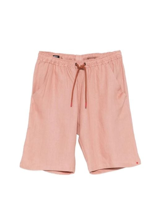 Kiton Shorts Mit Kordelzug in Pink für Herren