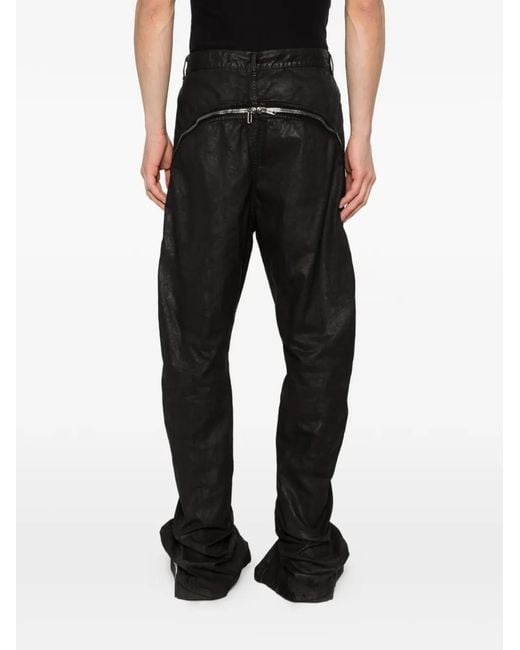 Rick Owens Black Buttoned Zip-Detail Jeans for men