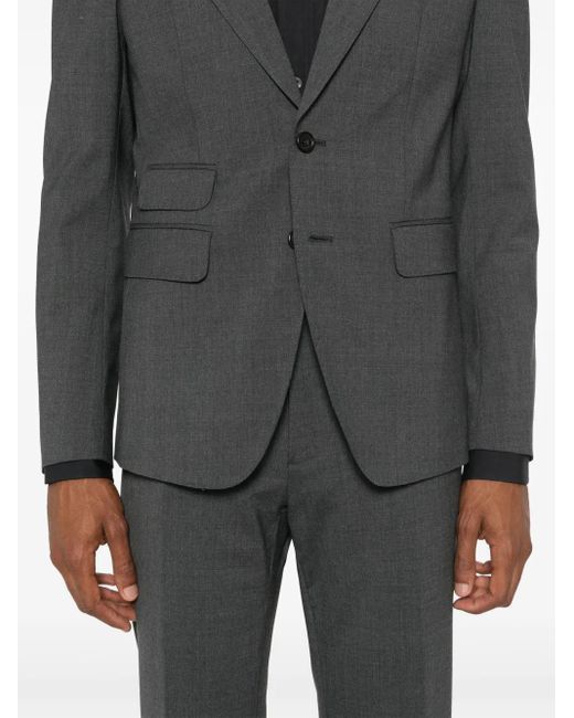 DSquared² Black London Single-Breasted Suit for men
