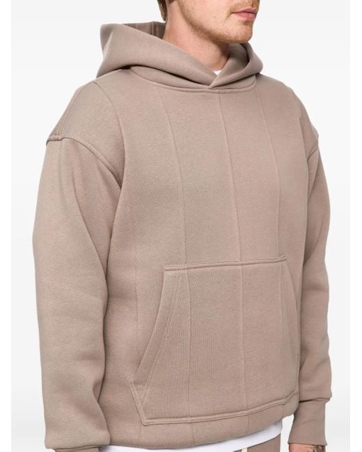 Hamza Natural 247 Panelled Pocket Hoodie for men