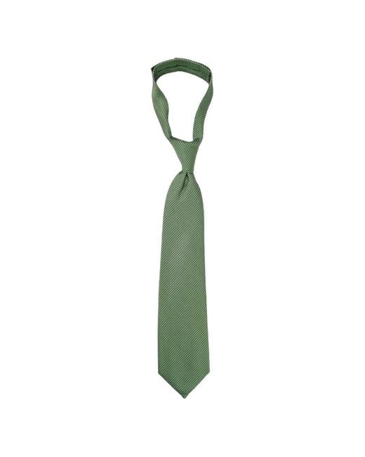 Doublet Green Textured-Finish Pointed-Tip Tie for men