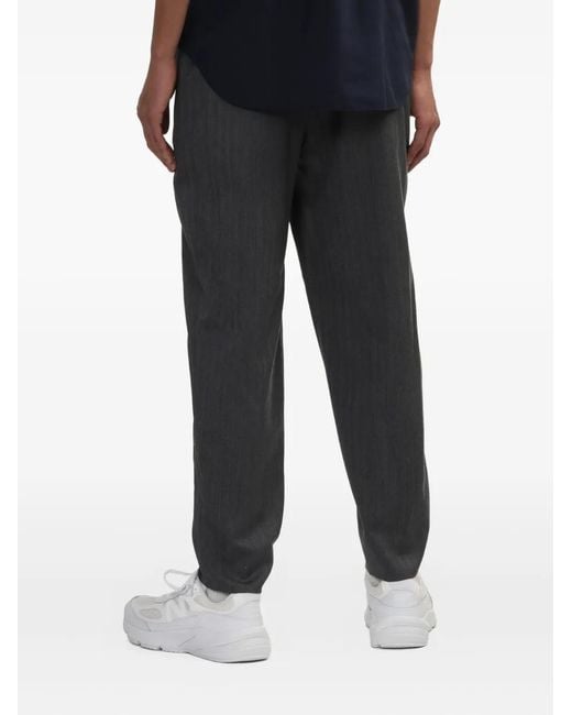 Comme des Garçons Gray Pinstripe Panel Trousers for men