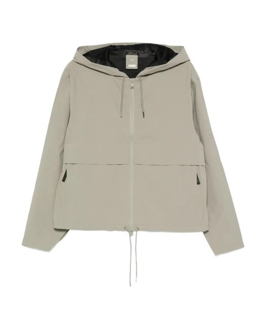 Rains Natural Hooded Zip-Fastening Jacket