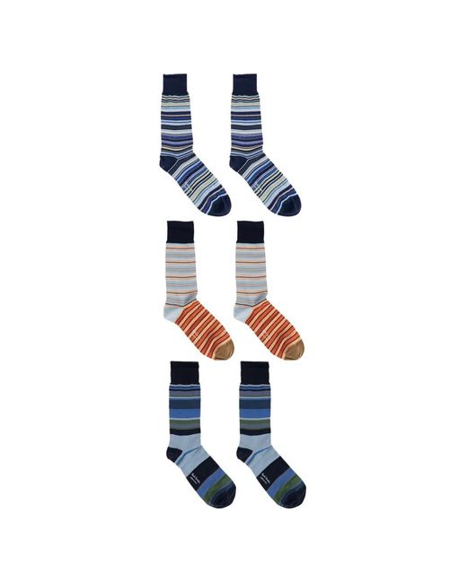 Paul Smith Blue Three-Pack Of Socks for men