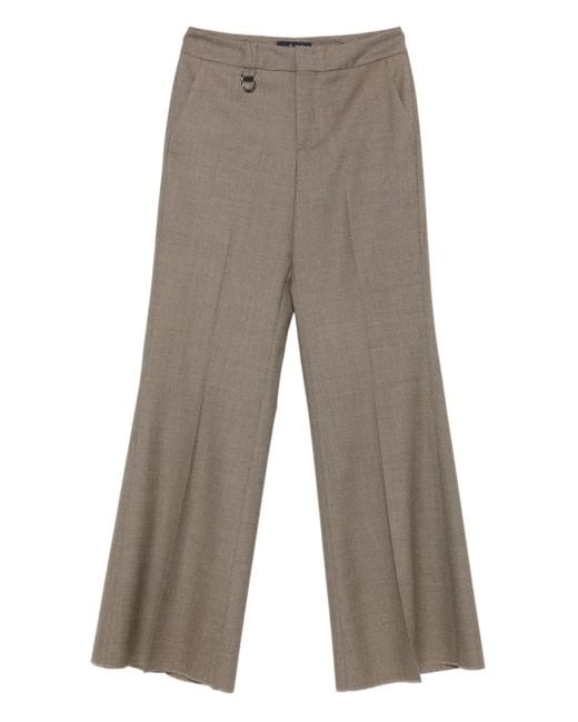 Seafarer Gray Ausgestellte Hose mit Ringdetail