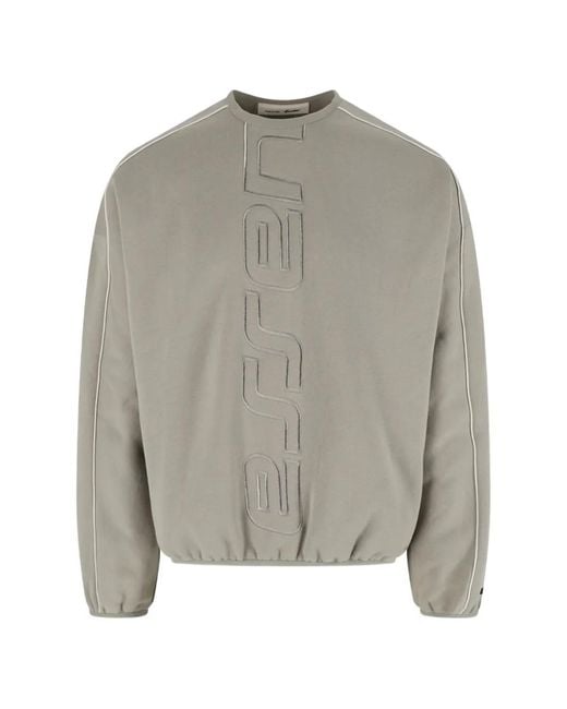 Fear Of God Gray Active Trace Logo-Embossed Sweatshirt for men