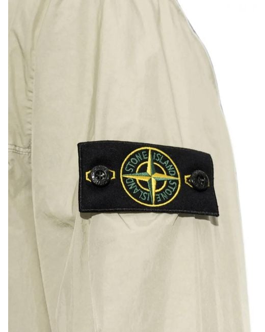 Stone Island White Wind-Resistant Padded Coach Jacket for men