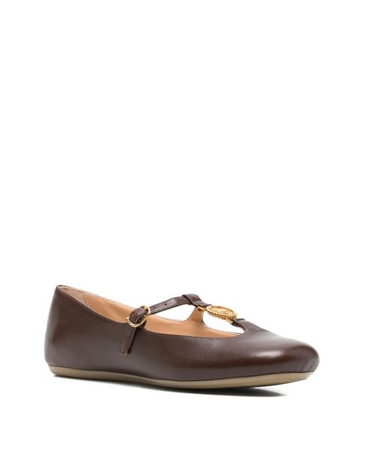 Chloé Brown Ballerines Leonore