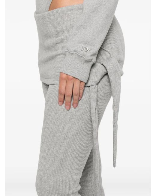Waffle layered trousers OPEN YY de color Gray