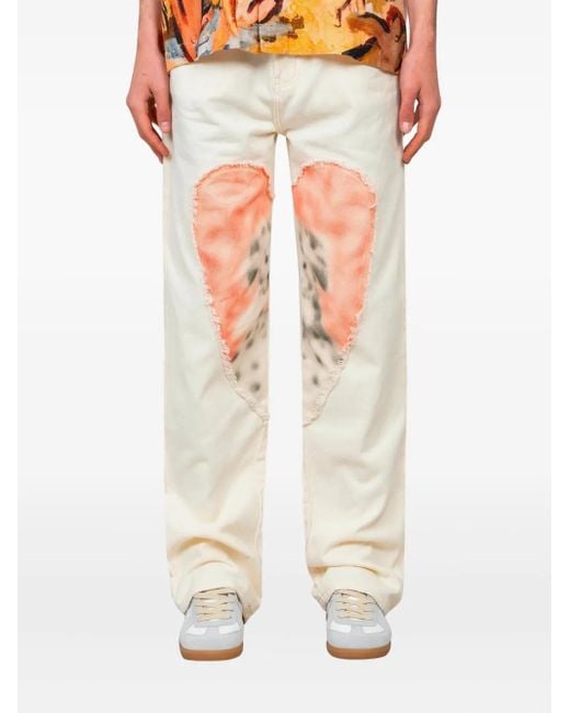 メンズ Carne Bollente Osiris ハートパッチ パンツ White