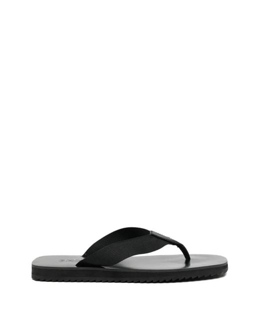 Senso Black Xylon Rubber Thongs