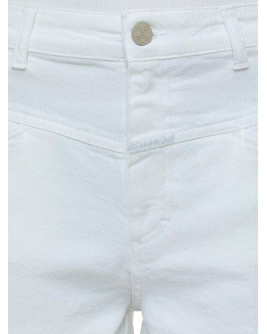 Closed Jocy-x Denim Shorts in het White