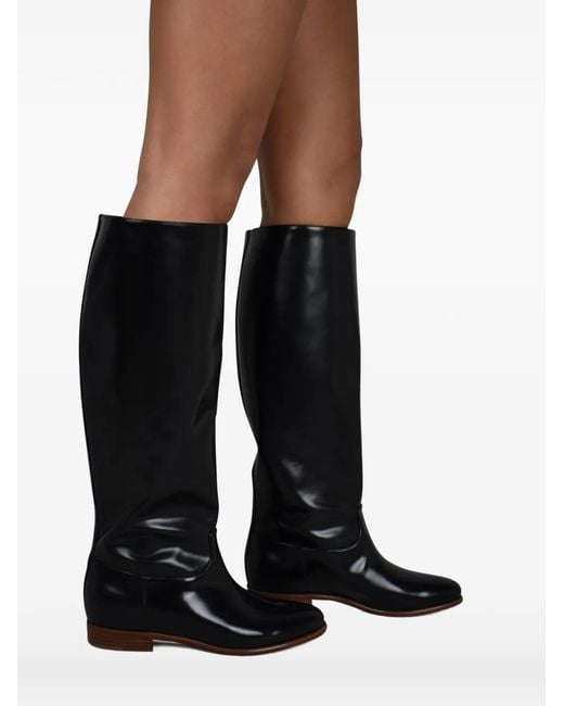 Gabriela Hearst Black Patent Leather Boots