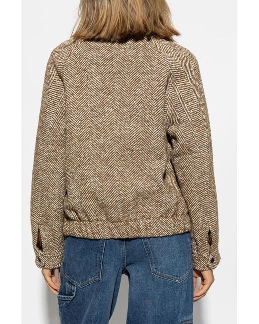 Chaqueta Con Motivo De Espiga Woolrich de color Natural