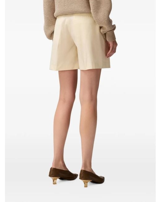 RETORI Natural Poplin Tailored Shorts