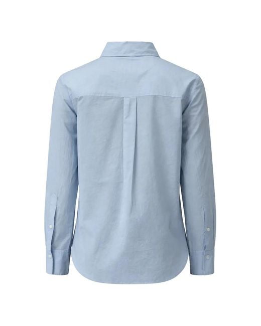 Closed Blue Classic Button-Down Cotton Shirt