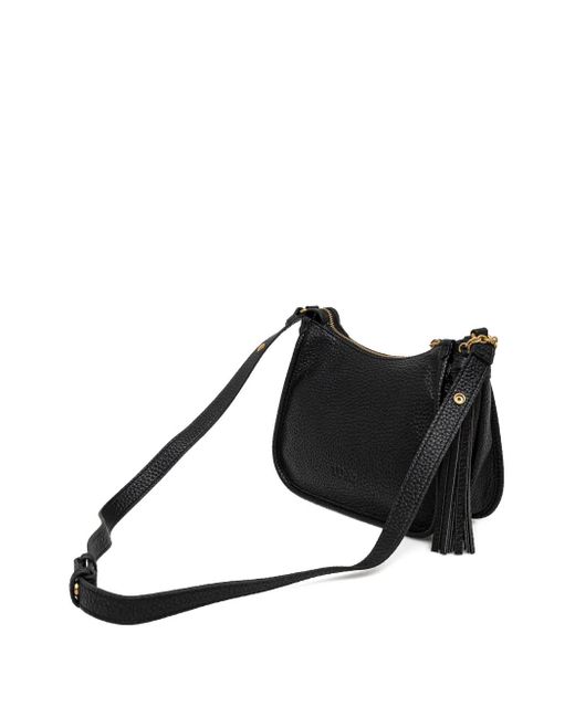 Liu Jo Black Tassel-Detail Crossbody Bag