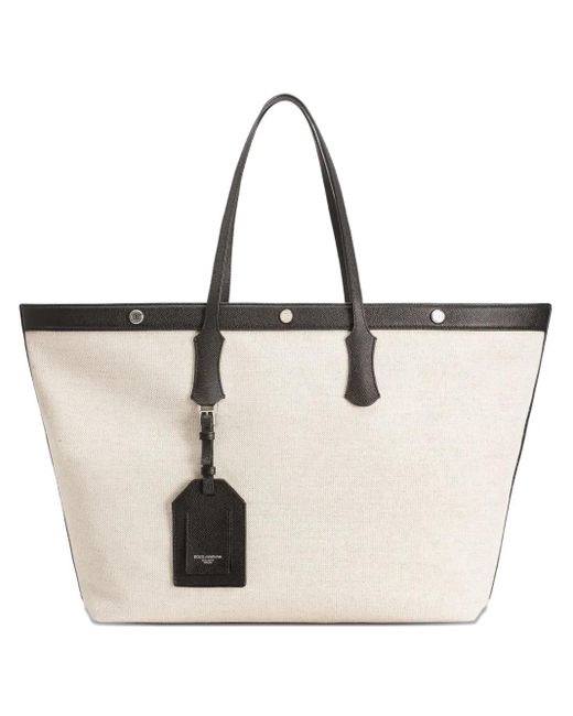 Dolce & Gabbana Canvas Schoudertas in het Natural voor heren